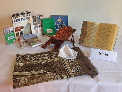 Verschiedene Gegenstände aus dem Islam